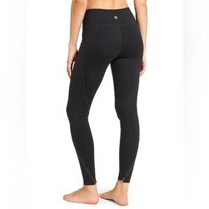 Athleta High Rise Chaturanga to Town Tight Full Length Zipper Leggings Black XS